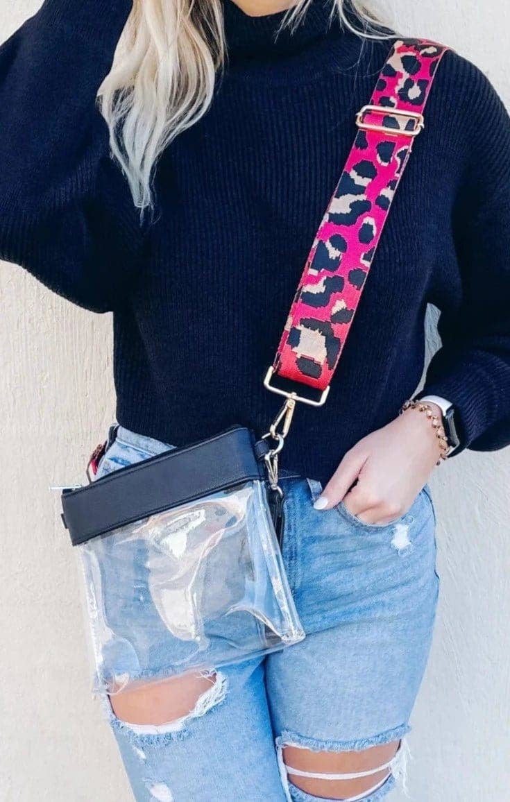 Game Day Clear Crossbody Bag/Clutch with Personalization