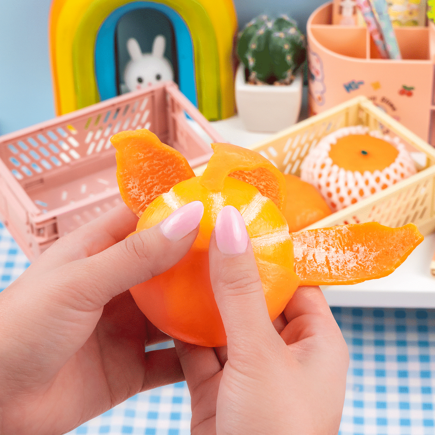 Tangerine Cutie Peeling Fidget Sensory Toy