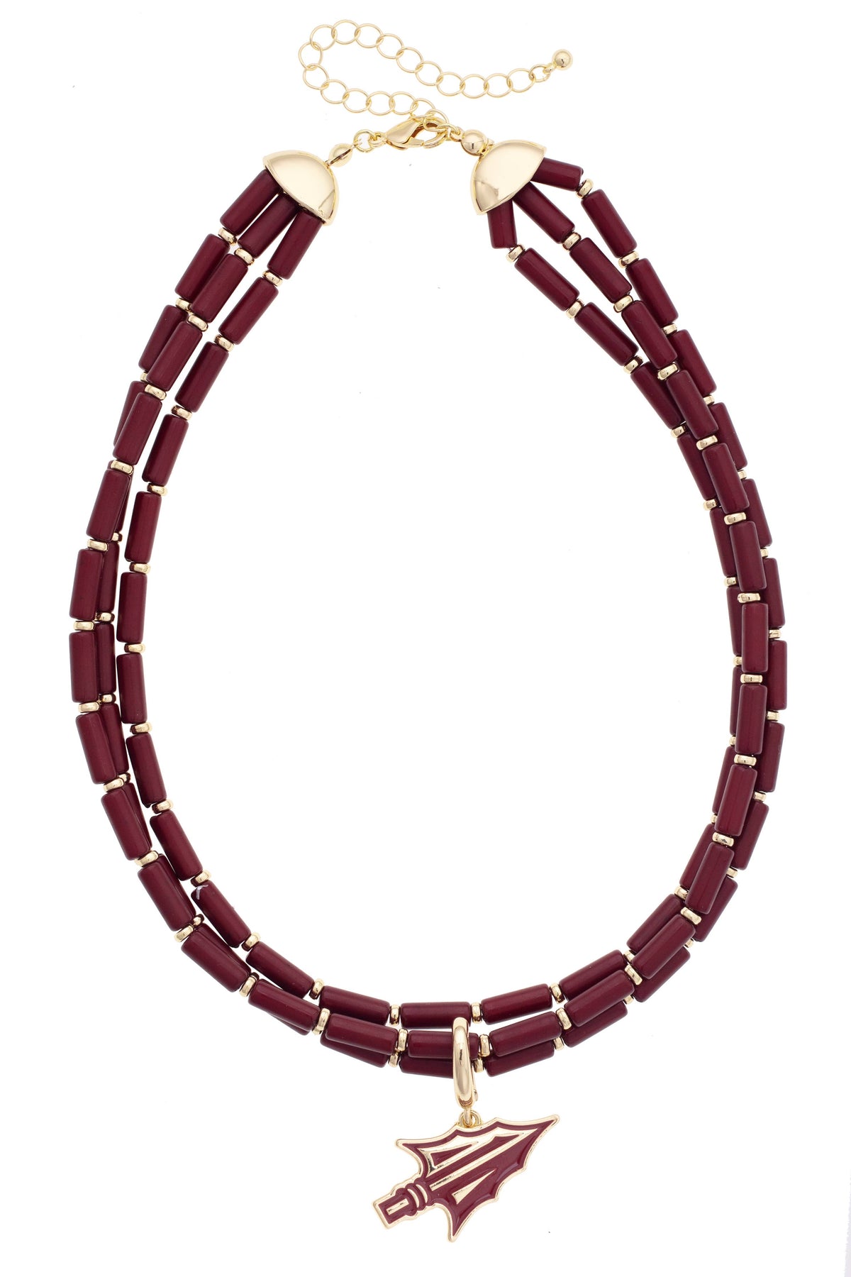 Florida State Seminoles Multi-Strand Beaded Logo Necklace