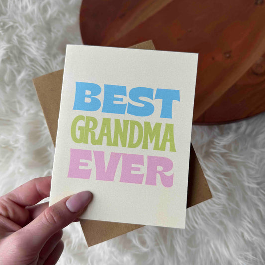 Best Grandma Ever Greeting Card