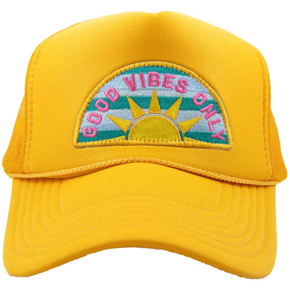 Good Vibes Only Patch Foam Trucker Hat