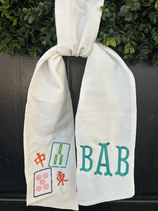 Mahjong Door Sash