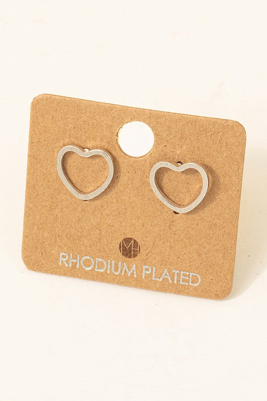 Smooth Open Heart Must Have Stud Earring