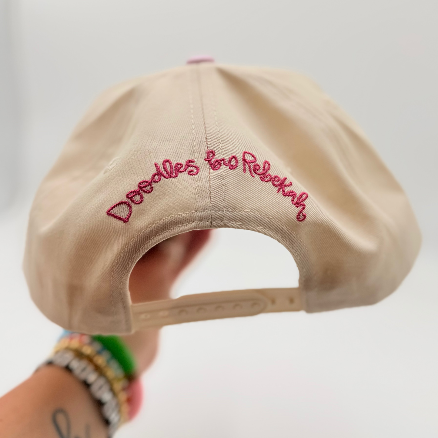 Follow Your Dreams Embroidered Hat With Decorative Bill
