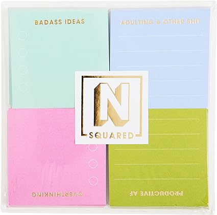 Square Colorblock Mini Notepad Set