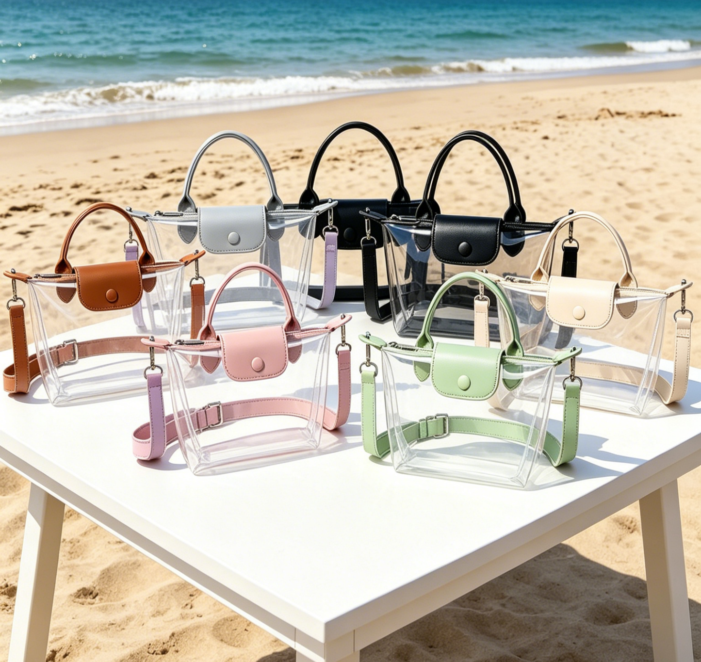 PVC Handbag Mini Clear Stadium Crossbody Bag