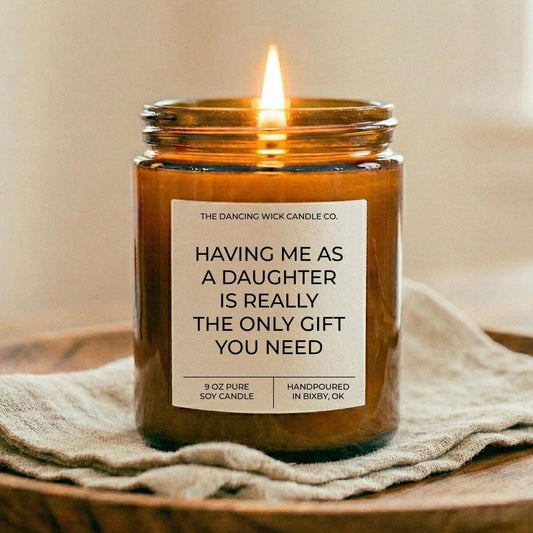 Funny Daughter Gift Candle