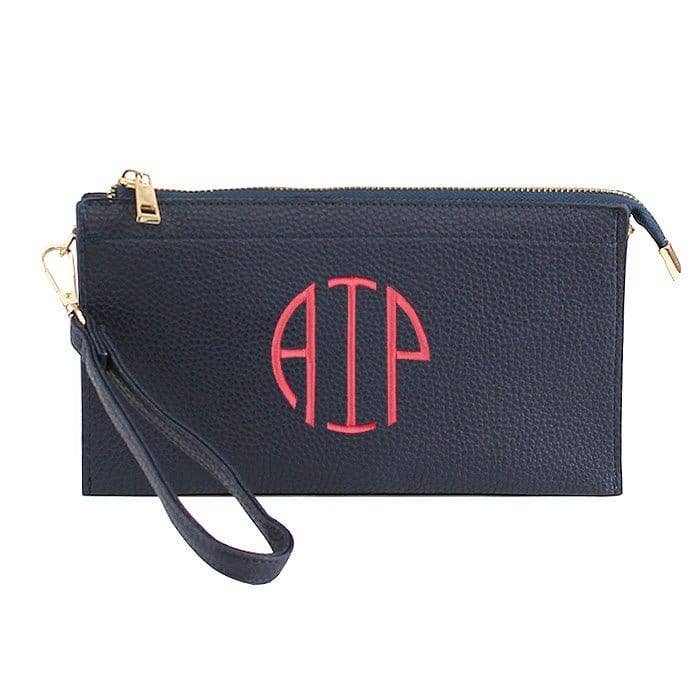 Jaylene Three Compartments Crossbody Bag with Personalization