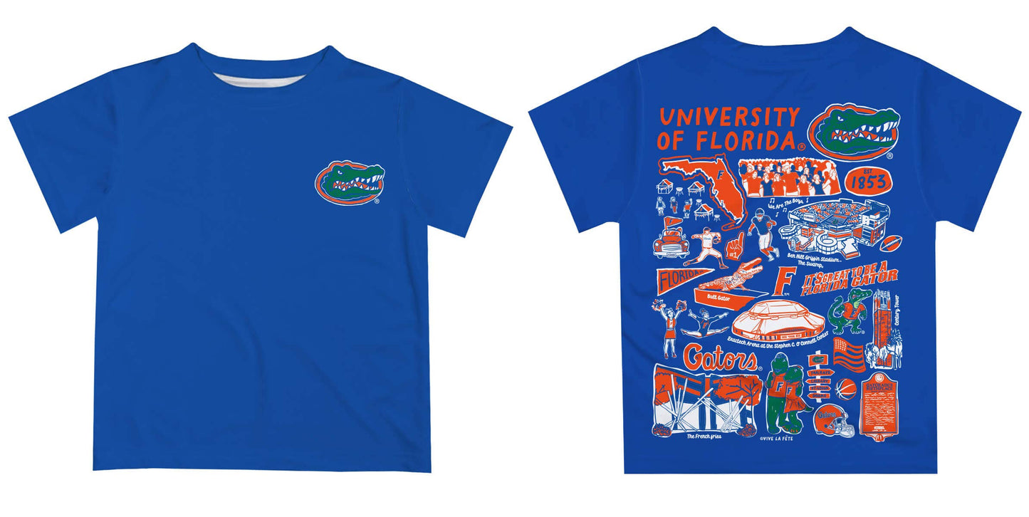 Youth Florida Gators Hand Sketched Impressions T-Shirt