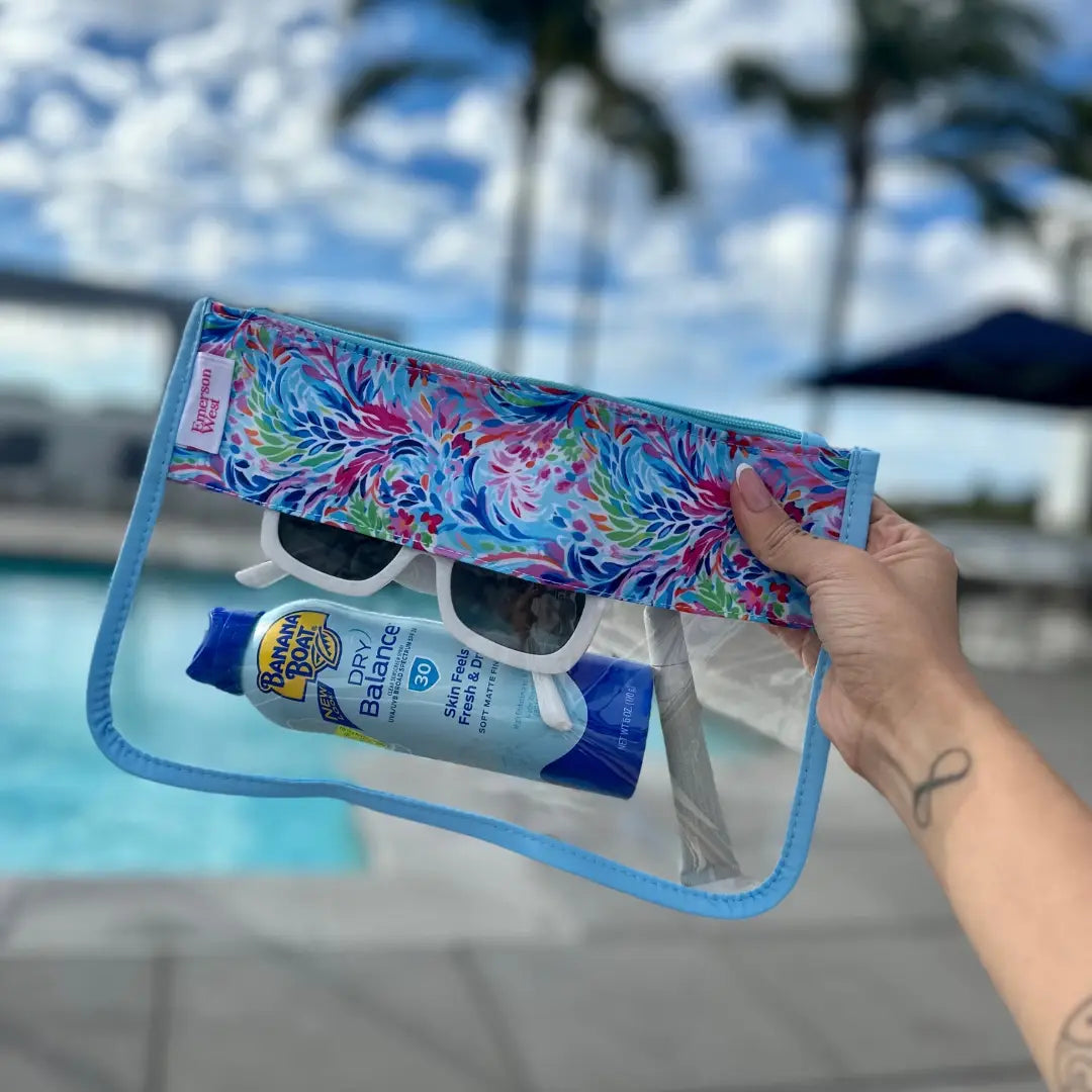 Perfect Pouch™ – Clear PVC Zippered Pouch with Personalization
