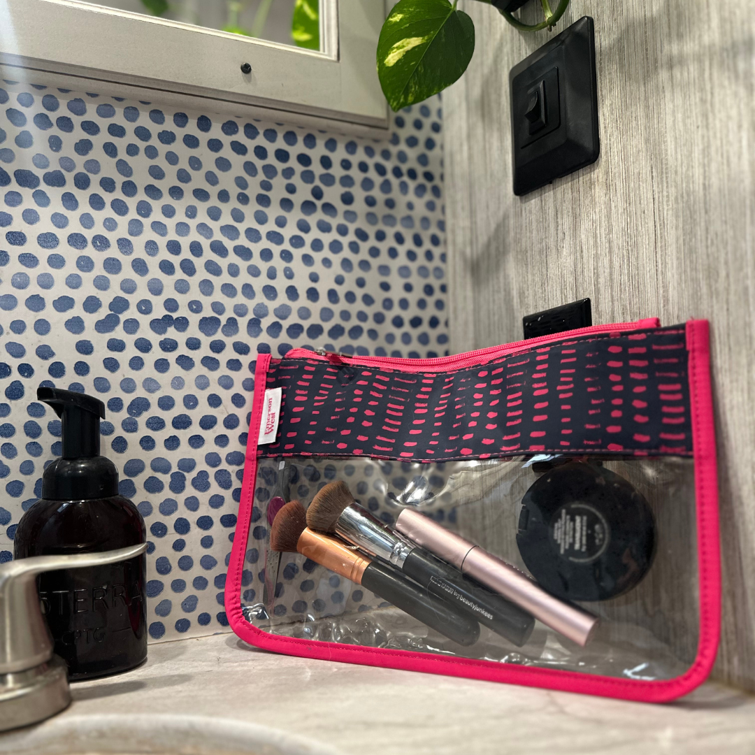 Perfect Pouch™ – Clear PVC Zippered Pouch with Personalization