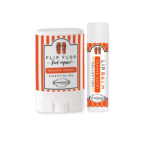 Mini Flip Flop Foot & Lip Balm Set