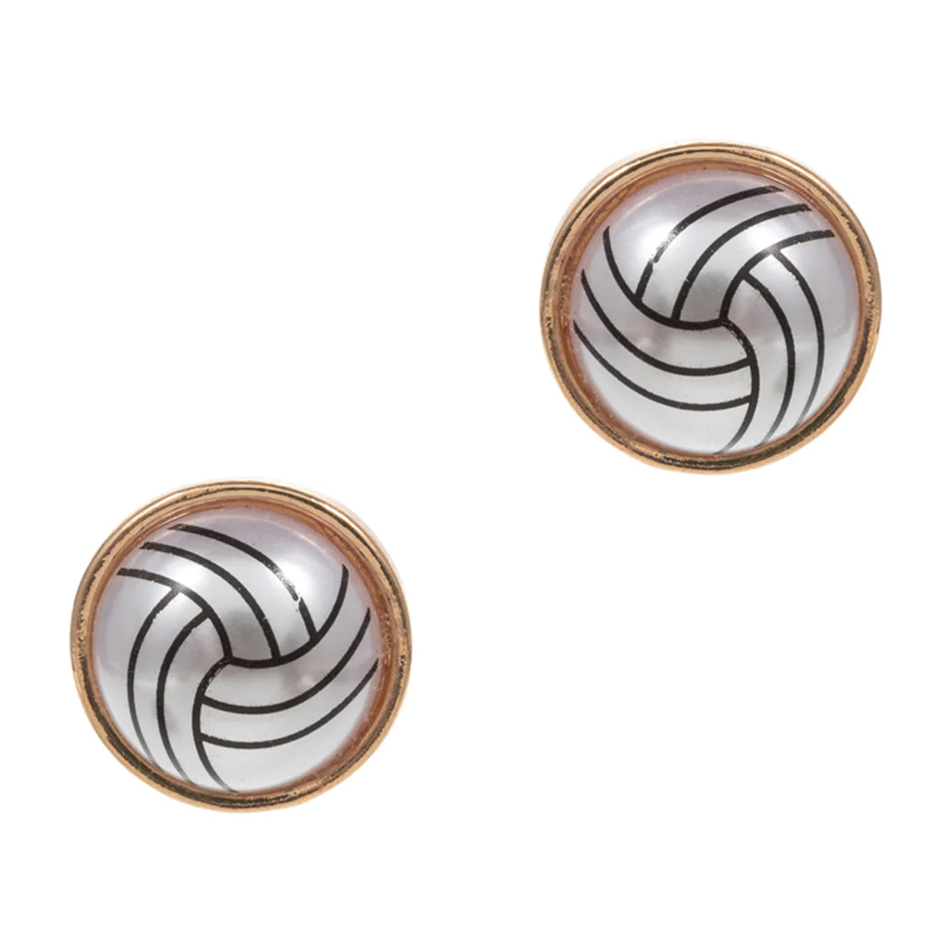 Sport Balls Pearl Post Earring