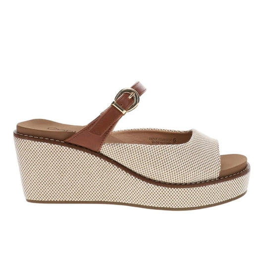 Treat Yourself Slip On Wedge by Corkys-Raffia