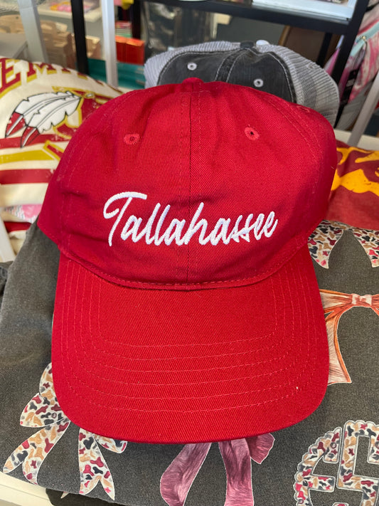 Tallahassee Embroidered Baseball Cap - Garnet