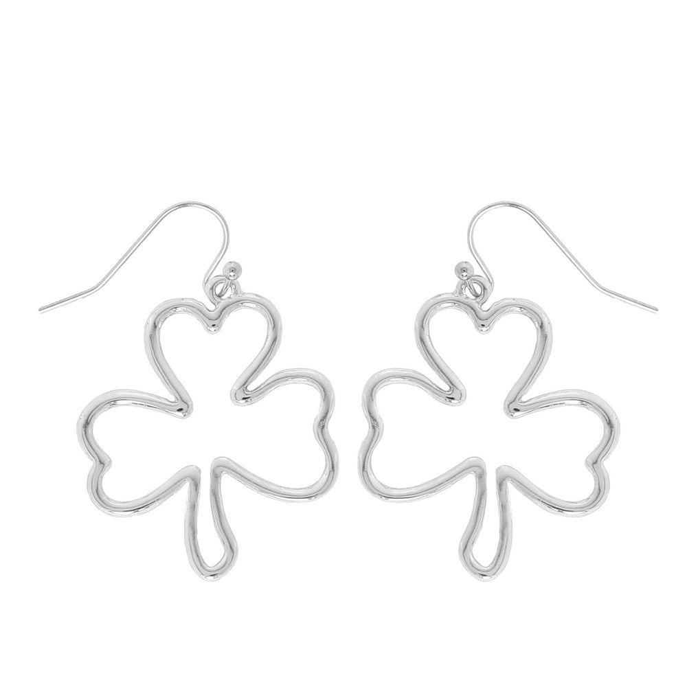 Shamrock Cutout Metal Earring