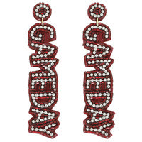 Game Day Rhinestone Beaded Earring