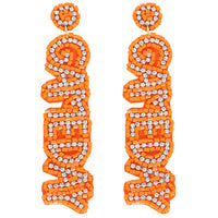 Game Day Rhinestone Beaded Earring