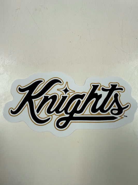 Cursive Knights Sticker