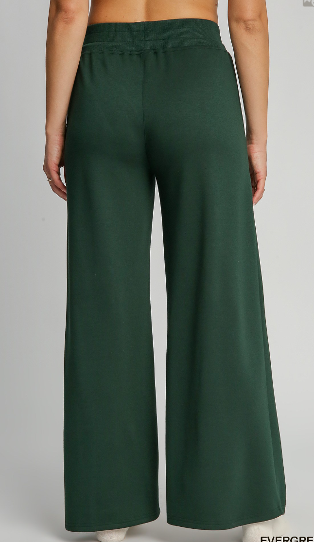 Solid Buttery Soft Wide Leg Pant