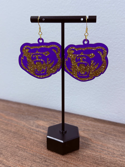 Bear Laser Cut Earrings