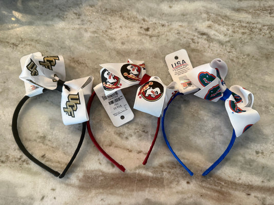 Wrapped Headband with Junior Bow - Gameday