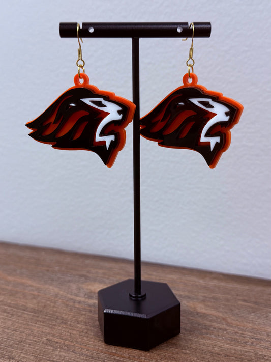 Lion Laser Cut Earrings