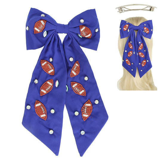 Football Ribbon Clip