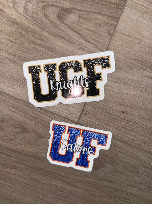 Glitter Game Day Sticker