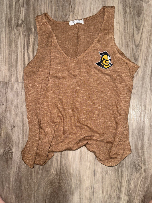 Knight V-neck Top-Gold