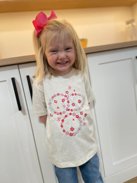 Girls Valentine Bracelet Shirt