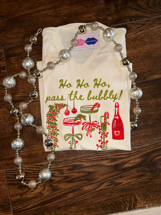 Ho Ho Ho Pass the Bubbly T-shirt