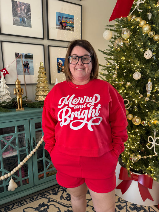 Red Merry & Bright Fleece Set