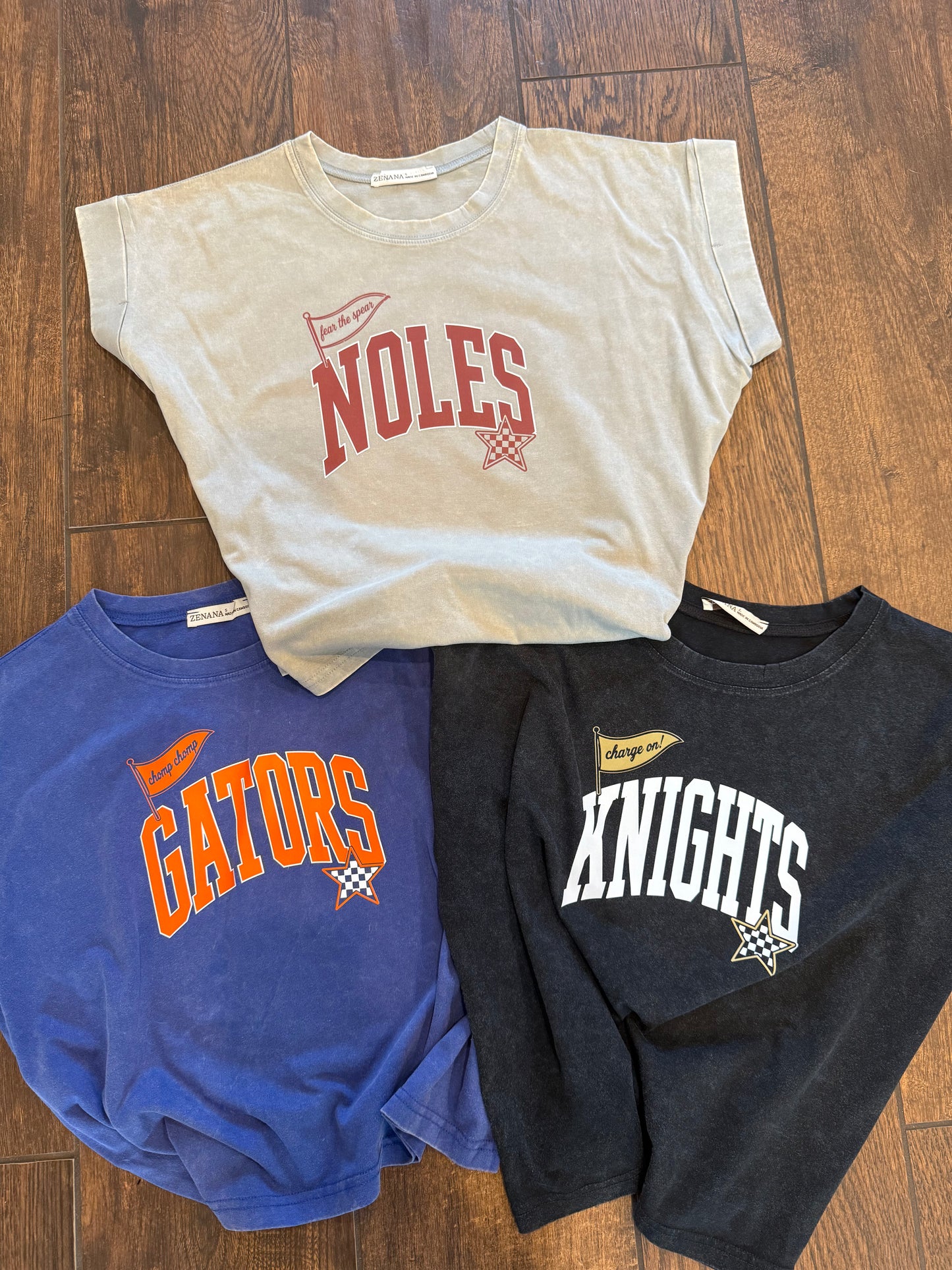Acid Washed with Star Gameday Shirt