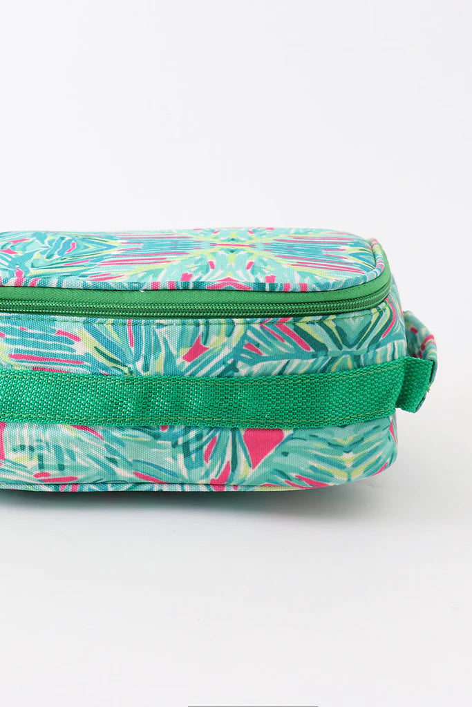 Green Abstract Print Lunch Box  - Sale DOES NOT include personalization