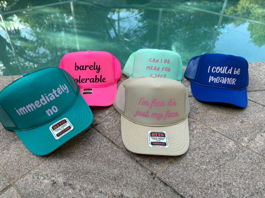 Snarky Trucker Hats