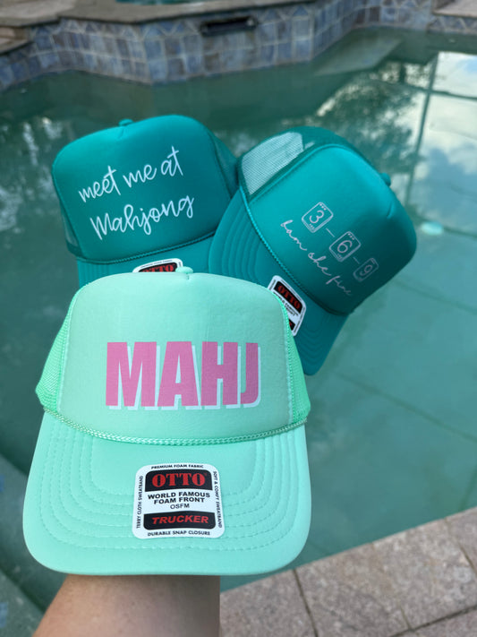 Mahjong Trucker Hats