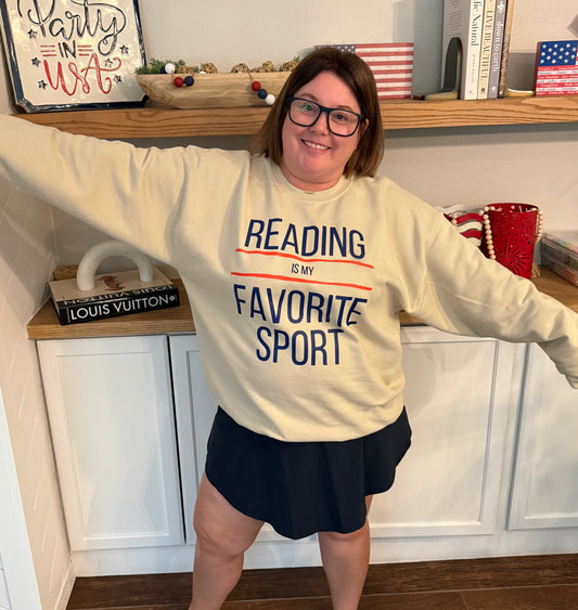 Reading is My Favorite Sport Sweatshirt!