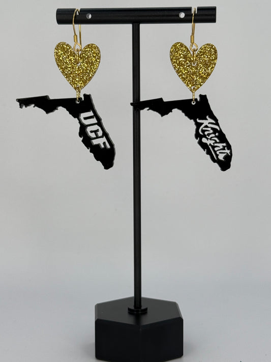 UCF Laser Cut Earrings