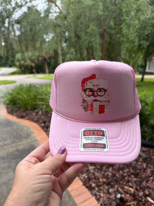 Pink Santa Trucker Hat