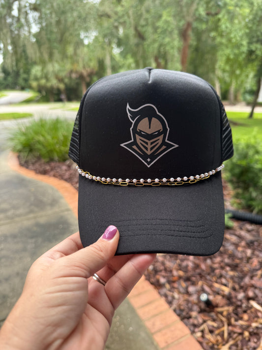Knightro Trucker hat with Chain Accent