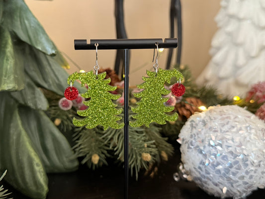 Grinch Tree Earrings