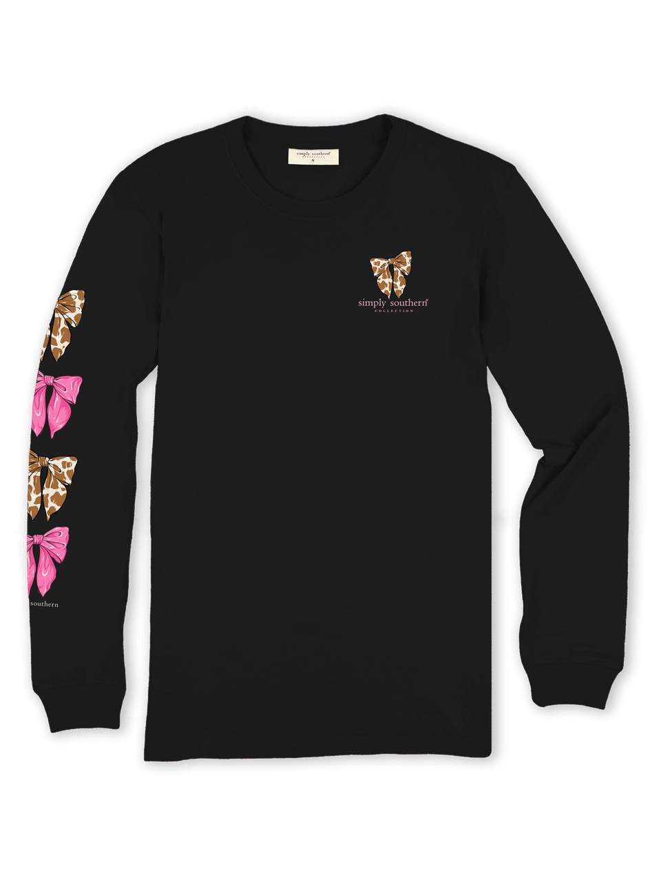 Simply Southern Sweetheart Long Sleeve T-Shirt-Black