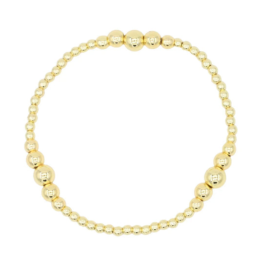 Single Graduated Ball Bead Bracelet