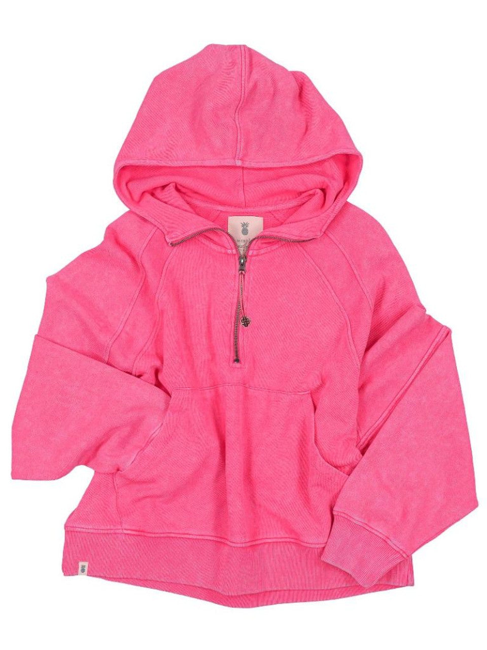 Simply Southern Scuba Pullover W/ Monogram - Hot Pink