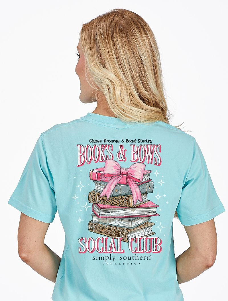 Simply Southern Books T-Shirt-Aqua