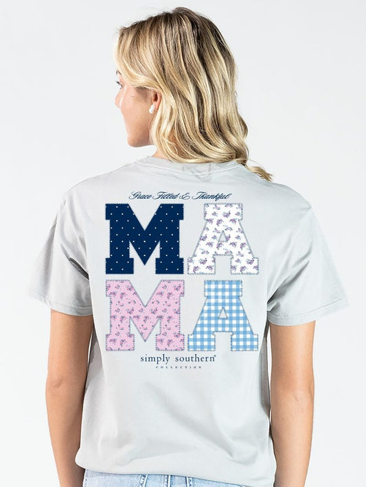 Simply Southern Prep Mama T-Shirt-Lunar