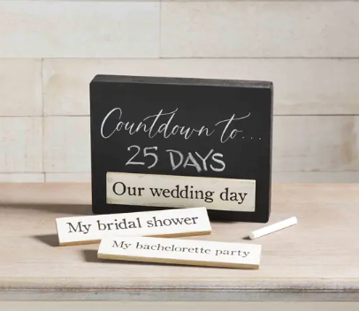 Wedding Countdown Plaque