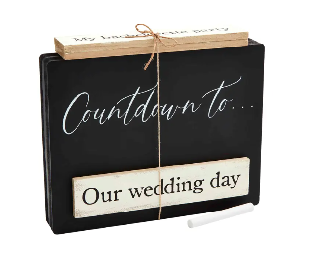 Wedding Countdown Plaque