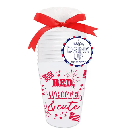 Red, White, & Cute Reusable Cup Set